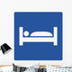 Blue Hotel Motel Sign Wall Decal