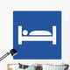 Blue Hotel Motel Sign Wall Decal