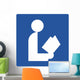 Reading Room Symbol Sign Wall Decal