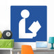 Reading Room Symbol Sign Wall Decal
