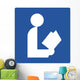 Reading Room Symbol Sign Wall Decal