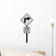 Right Arrow with 25 Wall Decal