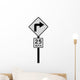 Right Arrow with 25 Wall Decal