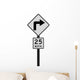 Right Arrow with 25 Wall Decal