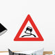 Slippery When Wet Sign Wall Decal