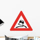 Slippery When Wet Sign Wall Decal