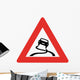 Slippery When Wet Sign Wall Decal