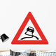 Slippery When Wet Sign Wall Decal
