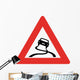Slippery When Wet Sign Wall Decal