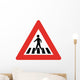 Pedestrian Crossing Symbol Sign Wall Decal