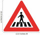 Pedestrian Crossing Symbol Sign Wall Decal