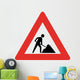 Men Work Sign Wall Decal