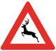 Deer Crossing Symbol Sign Wall Decal