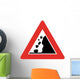 Falling Rock Symbol Sign Wall Decal