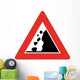 Falling Rock Symbol Sign Wall Decal
