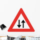Two Way Traffic Sign Wall Decal