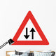 Two Way Traffic Sign Wall Decal