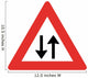 Two Way Traffic Sign Wall Decal