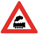 Train Ahead Symbol Sign Wall Decal