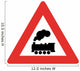 Train Ahead Symbol Sign Wall Decal