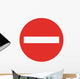No Entry Sign Wall Decal