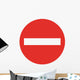 No Entry Sign Wall Decal