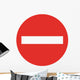 No Entry Sign Wall Decal