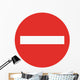No Entry Sign Wall Decal