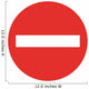 No Entry Sign Wall Decal