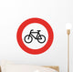 Bicycle Sign Wall Decal