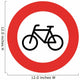 Bicycle Sign Wall Decal
