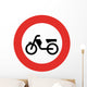 Motorcycle Sign Wall Decal