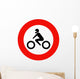 Motorcycle Only Sign Wall Decal