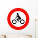 Motorcycle Only Sign Wall Decal