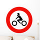 Motorcycle Only Sign Wall Decal