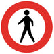 Pedestrian Sign Wall Decal