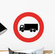 Semi-truck Sign Wall Decal