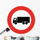 Semi-truck Sign Wall Decal