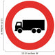 Semi-truck Sign Wall Decal