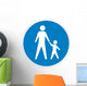 Pedestrian Crossing Sign Wall Decal