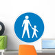 Pedestrian Crossing Sign Wall Decal