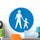 Pedestrian Crossing Sign Wall Decal