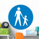 Pedestrian Crossing Sign Wall Decal
