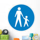 Pedestrian Crossing Sign Wall Decal