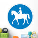 Equestrian Crossing Symbol Sign Wall Decal