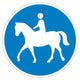 Equestrian Crossing Symbol Sign Wall Decal