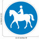 Equestrian Crossing Symbol Sign Wall Decal