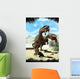 Two Allosaurus with Hypsilophodon Wall Decal