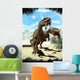 Two Allosaurus with Hypsilophodon Wall Decal