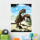 Two Allosaurus with Hypsilophodon Wall Decal